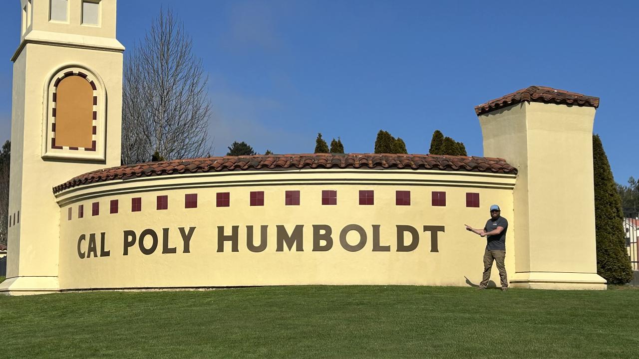 Humboldt Cal Poly Sign