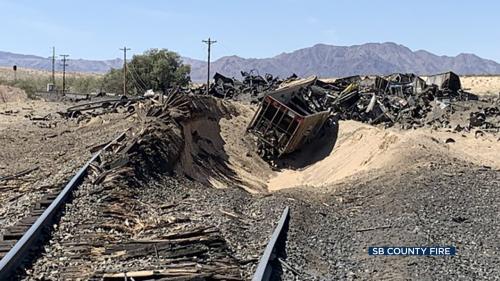 a train crash in the desert