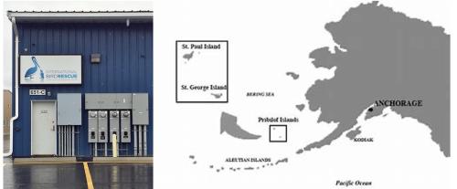 Photo of center and map of Alaska