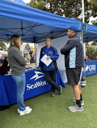 Danene Birtell at SeaWorld tabling event