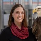 Victoria Hall with Max bald eagle